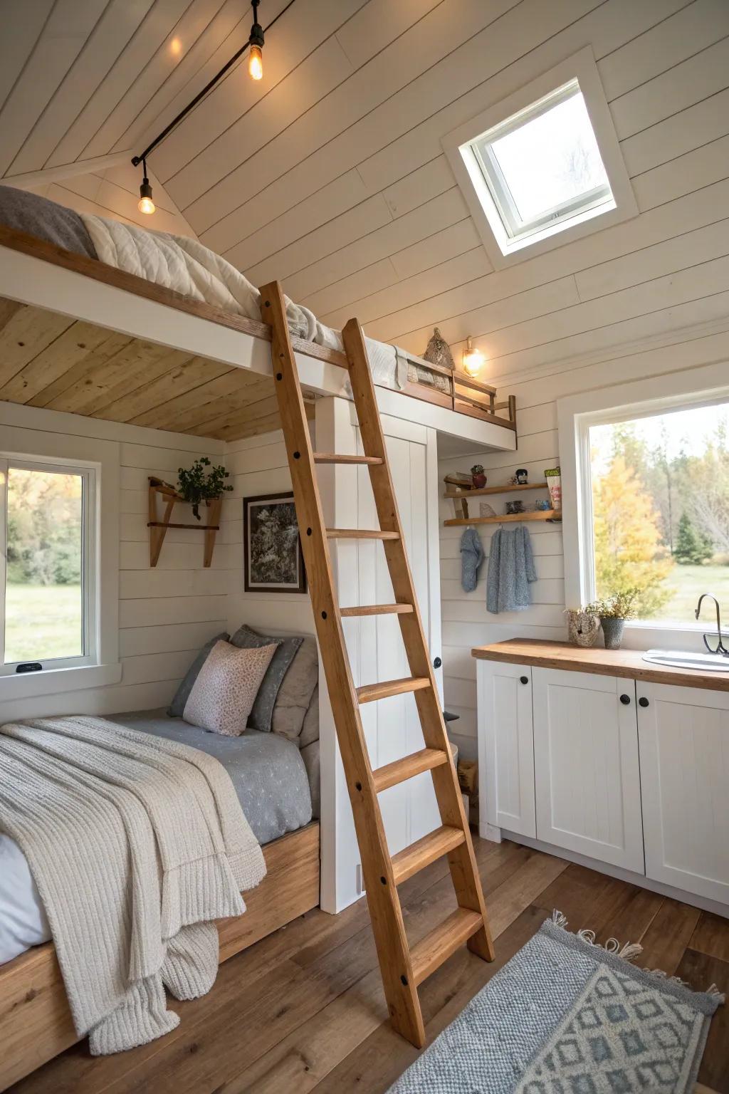 Employ verticality with an inviting raised platform.