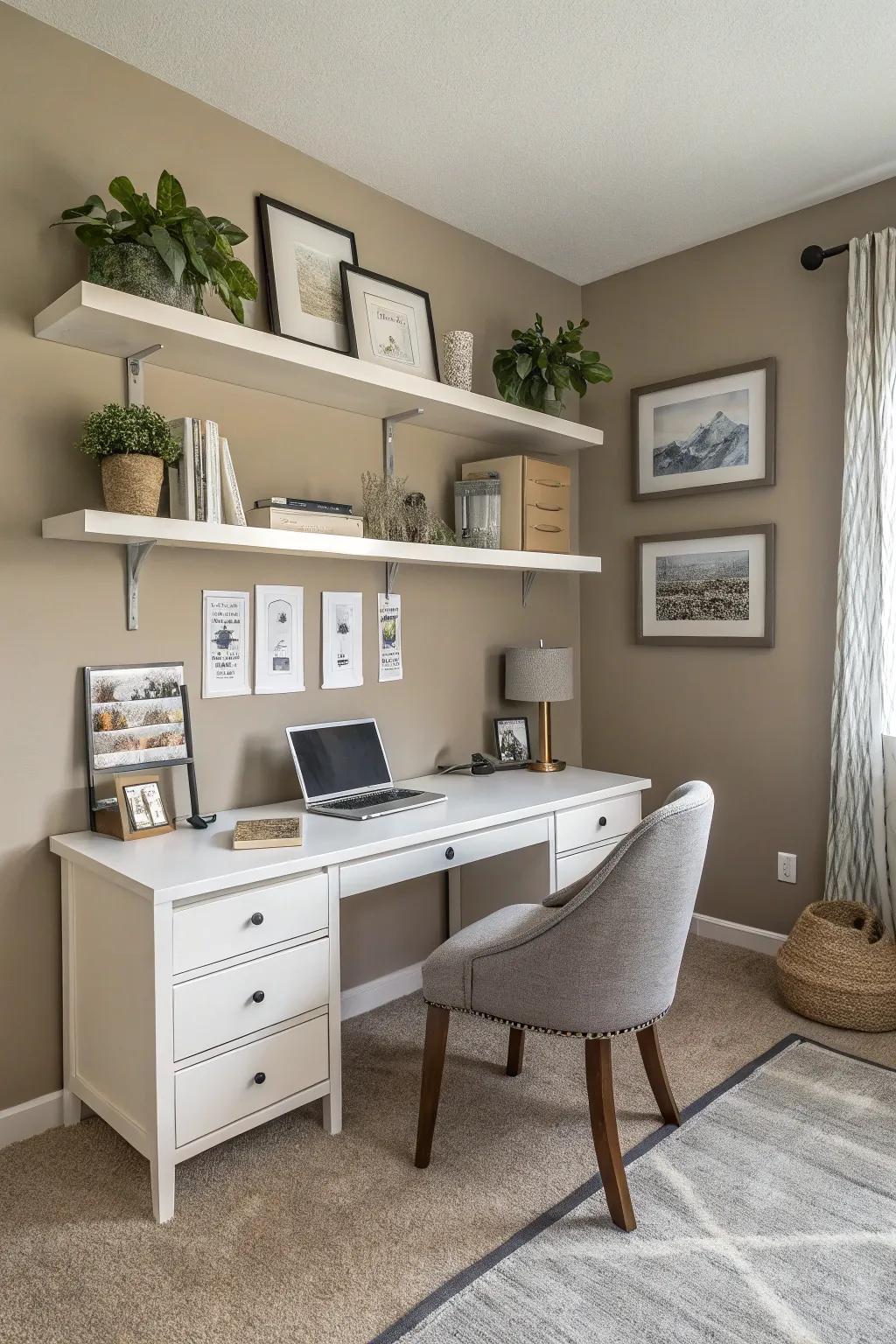 Understated hues create a tranquil and adaptable base.
