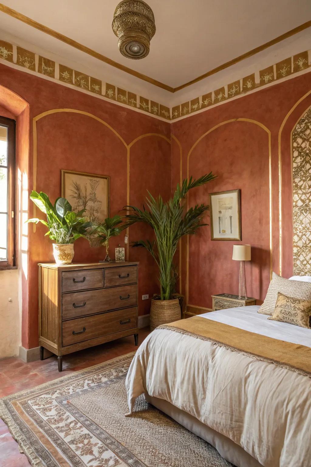Incorporate natural tones to perfectly express the cozy feel of Tuscany.