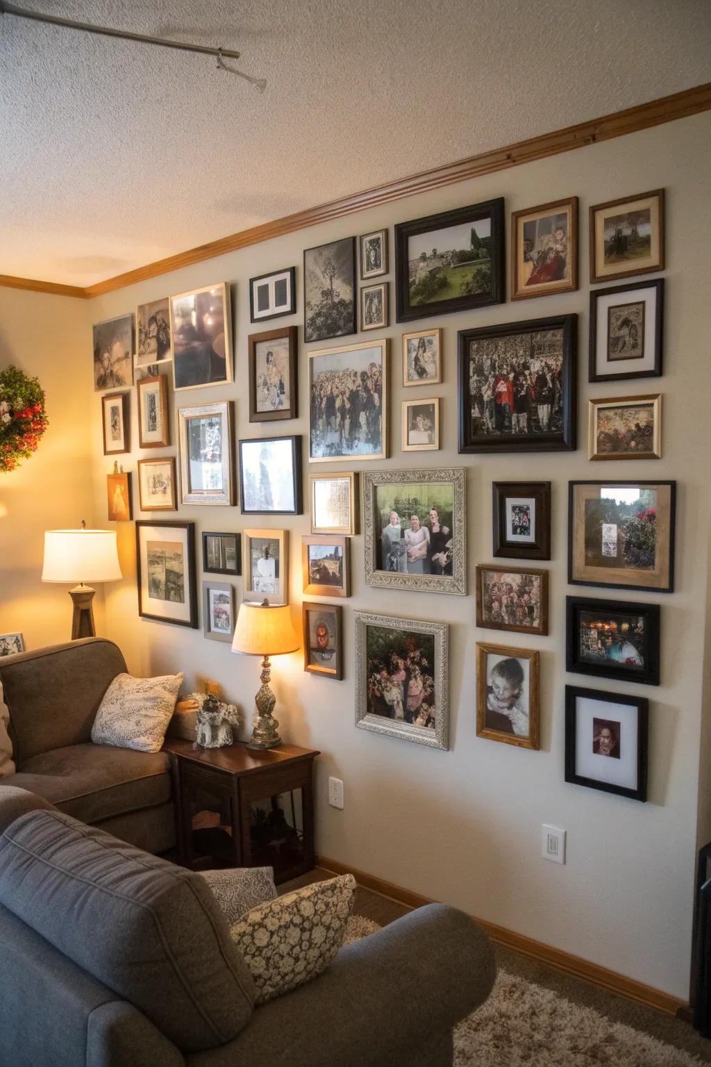 A gallery of memories chronicling a decade of affection.