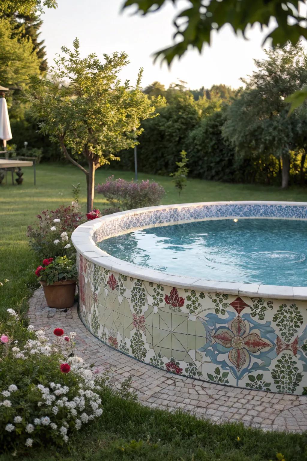 Tiles contribute artistic flair and refinement to your pool.