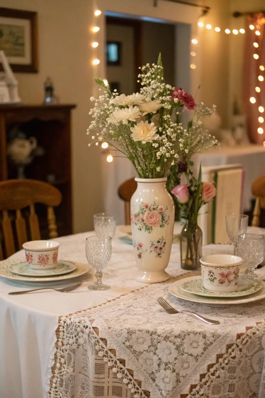 Introduce timeless charm with vintage décor accents.