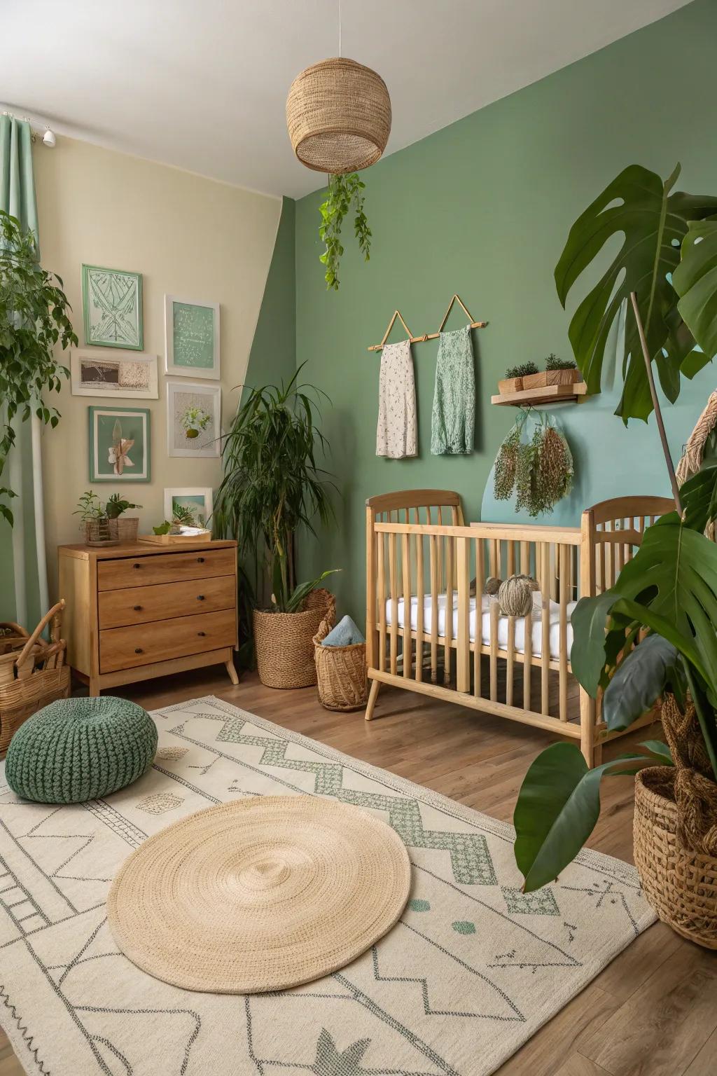Forge a natural haven with an eco-friendly nursery.