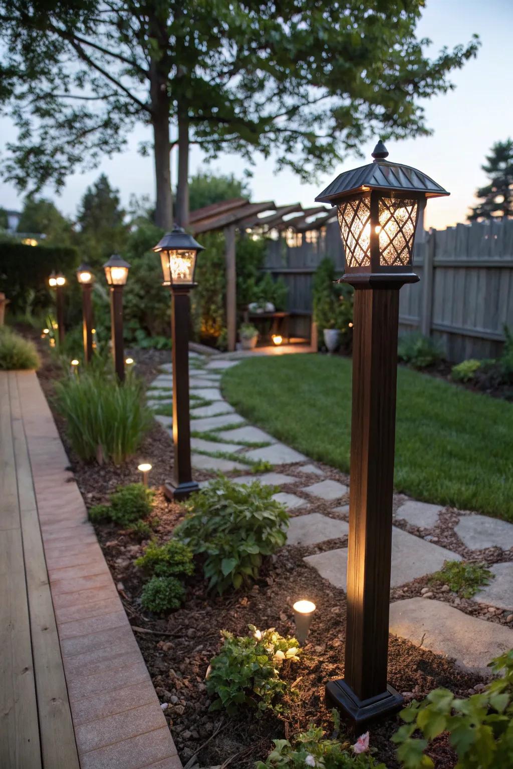 Illuminate sustainably with solar-fueled illumination supports.