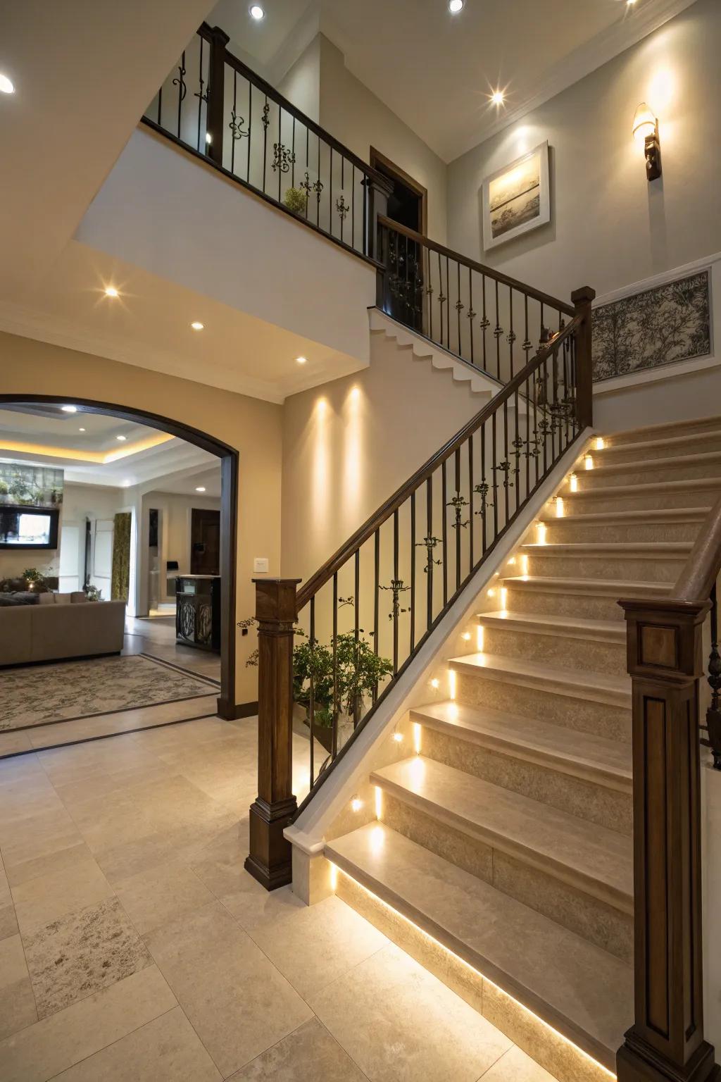 Enhanced elegance with illumination accents.