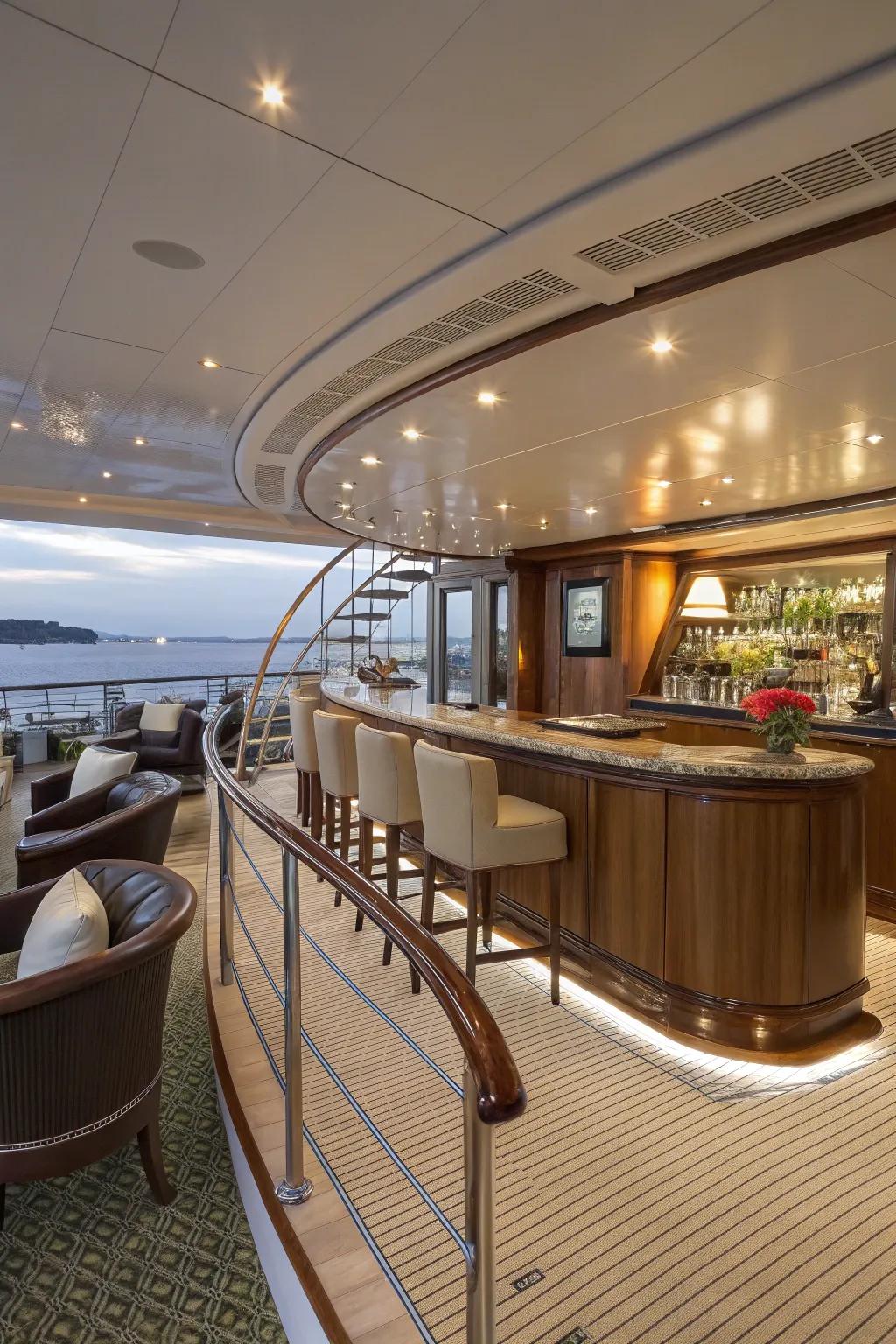 Grace in design with a rounded foot rest.