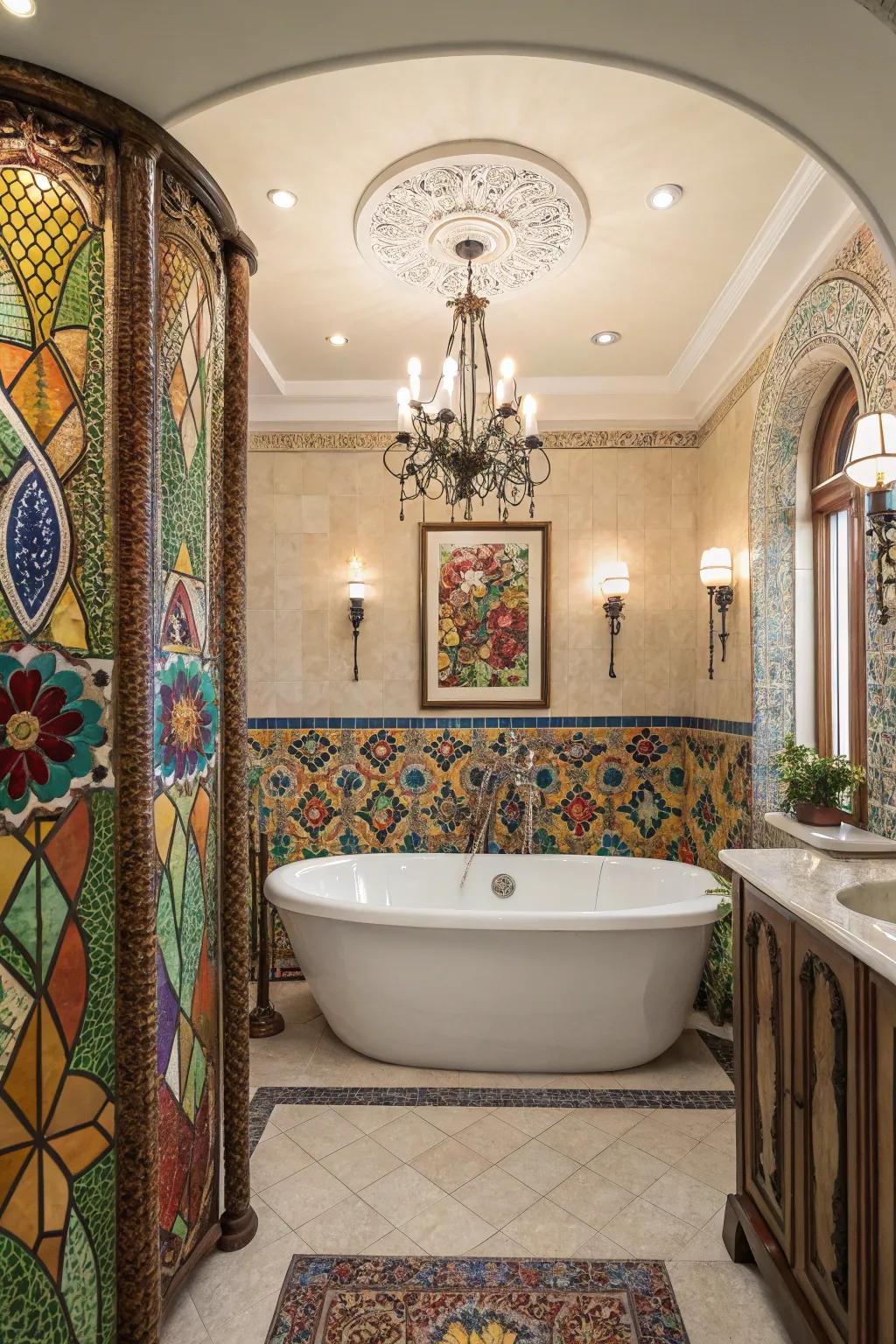 Creative articulation with mosaic tile artistry