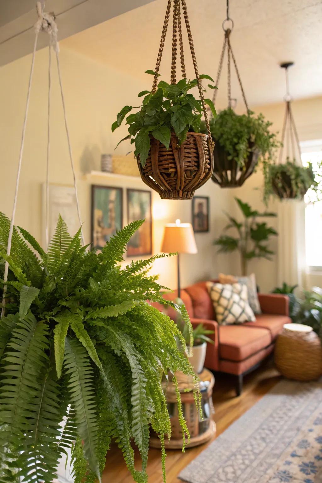 Get inventive with an eclectic assortment of planters.
