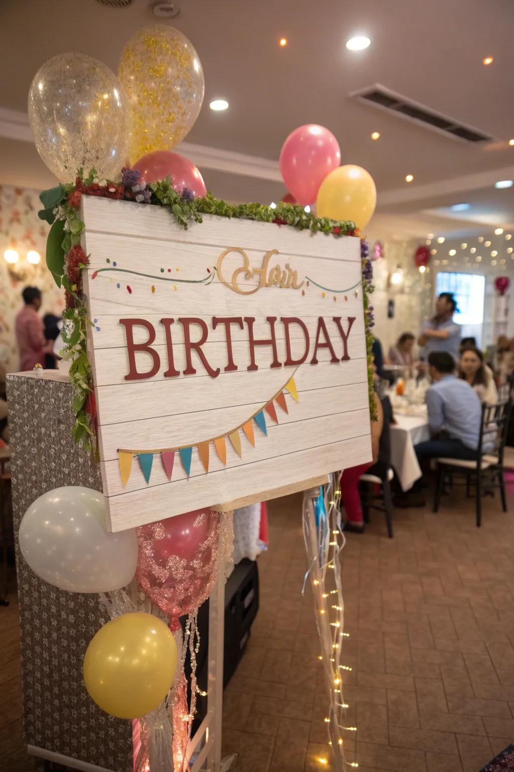 Bespoke decorative signs enriching the affair with a personalized touch