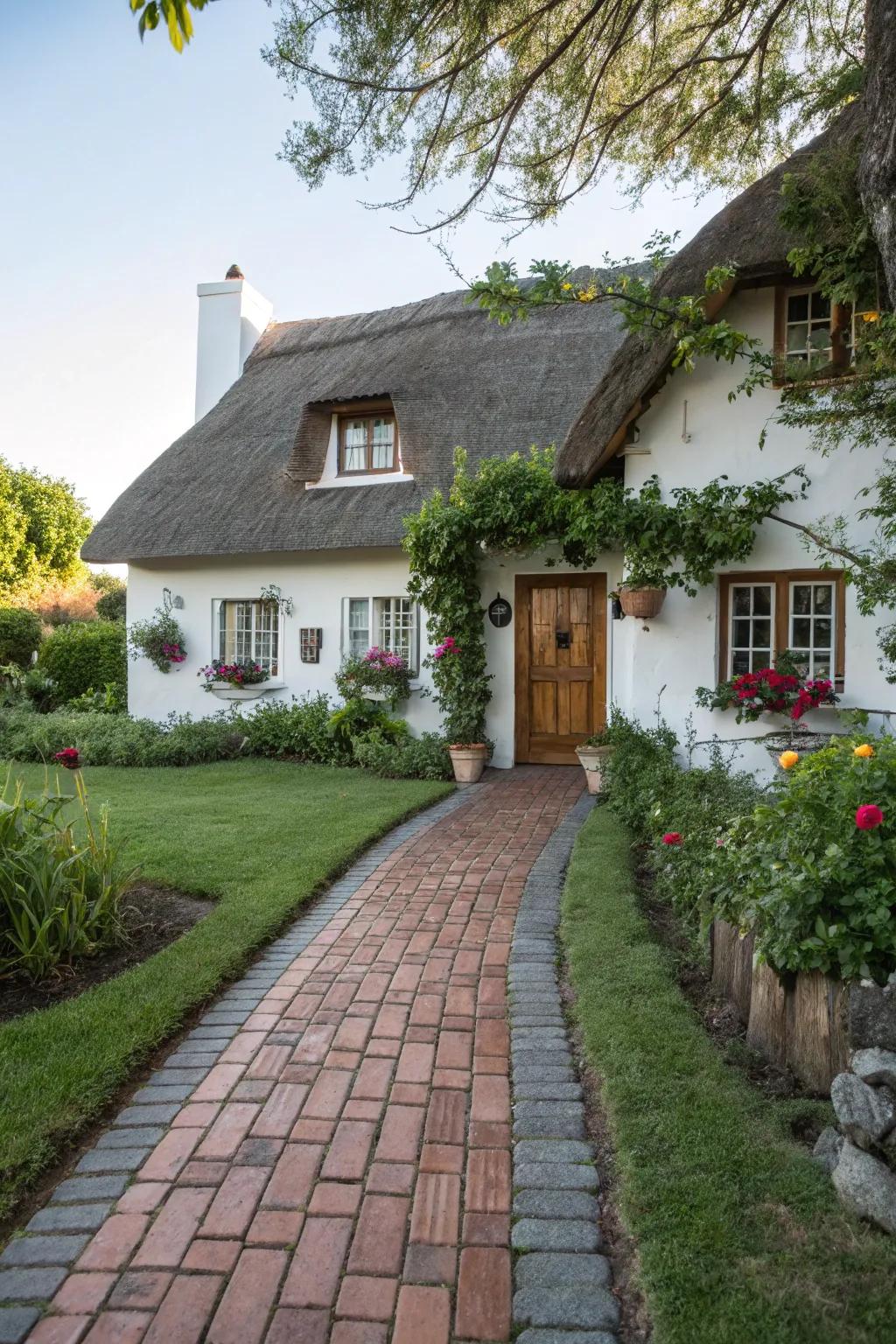 Running bond: Uncomplicated yet versatile.