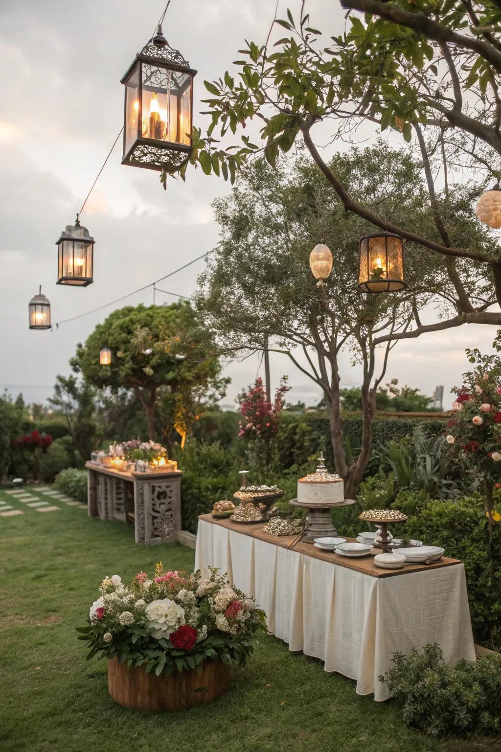 An outdoor retreat creates a perfect summer gathering spot.