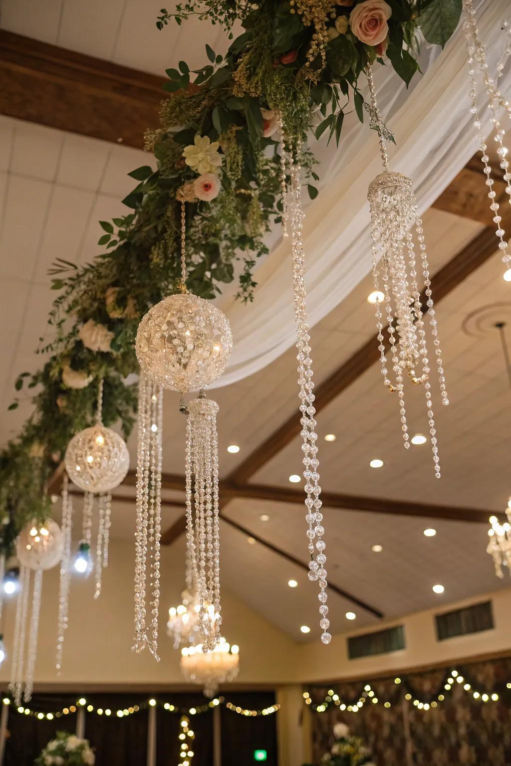 Vintage rosaries contribute old-world allure.