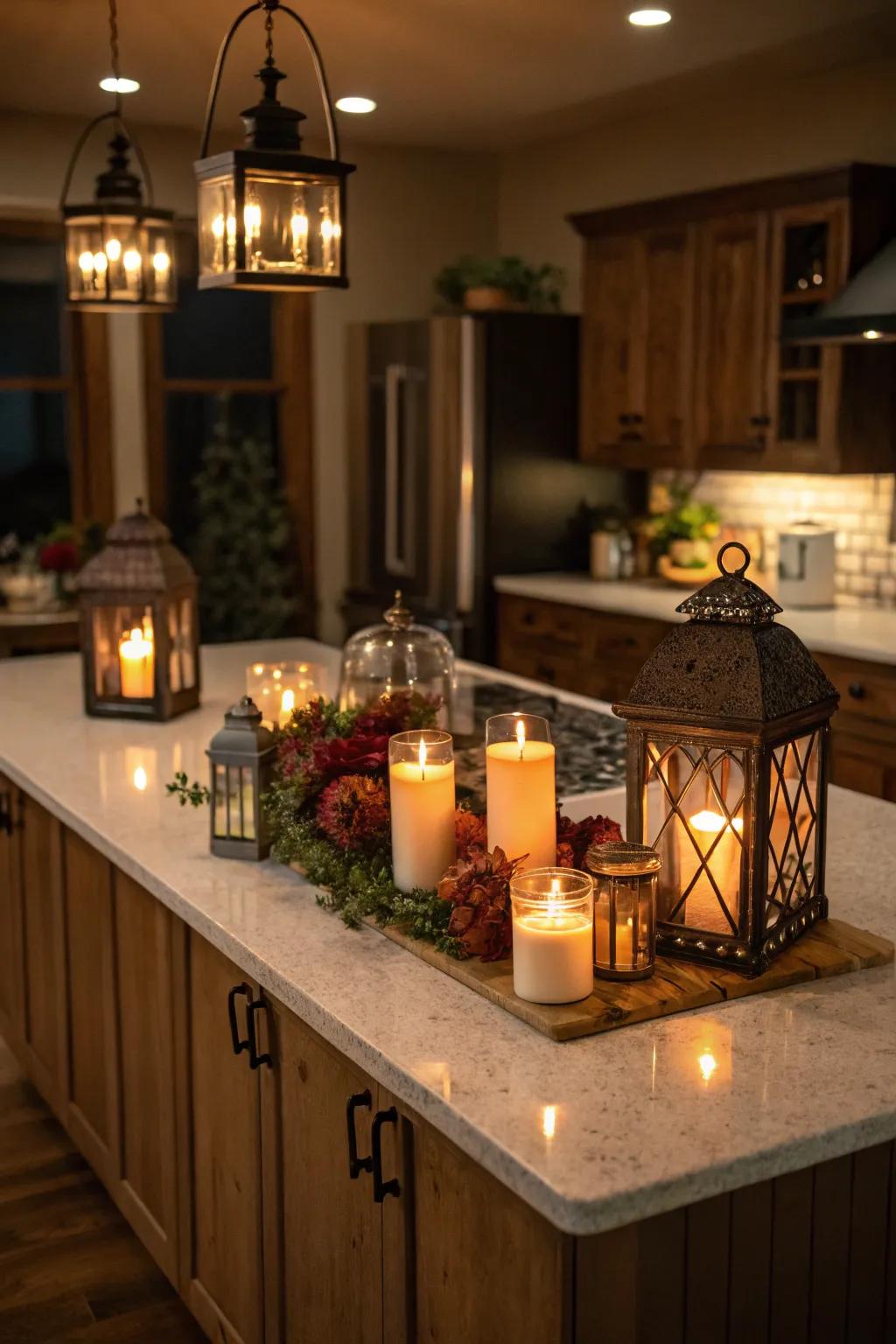 Cultivate a cozy ambiance with burners and luminaries.
