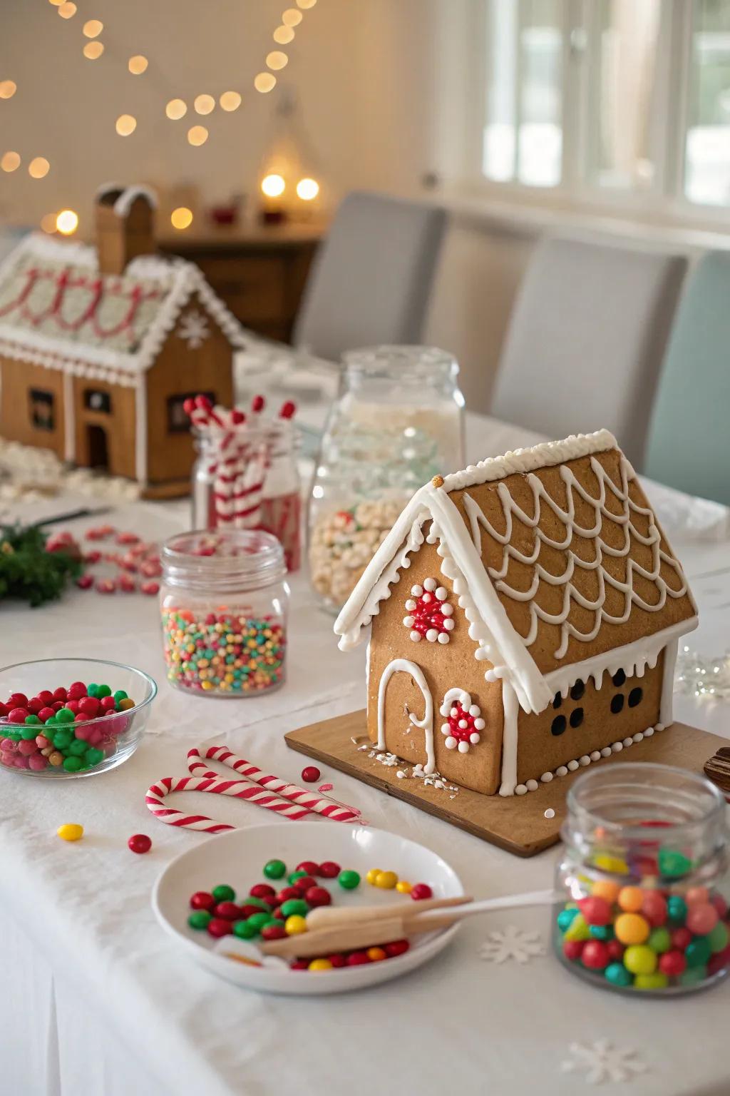 Release your ingenuity with a Gingerbread Residence Ornamenting Duel.