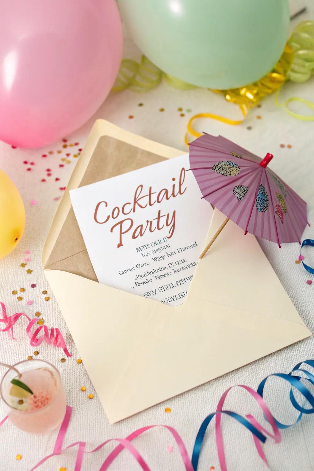 Delight your guests with a delightful token nestled inside the invite.