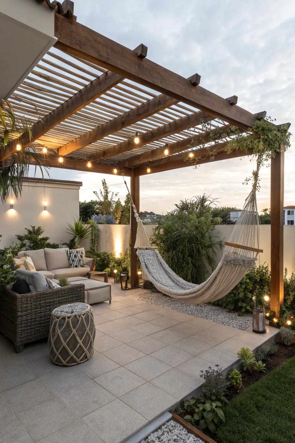 A lounger arbor embodies the quintessential fusion of repose and panache.