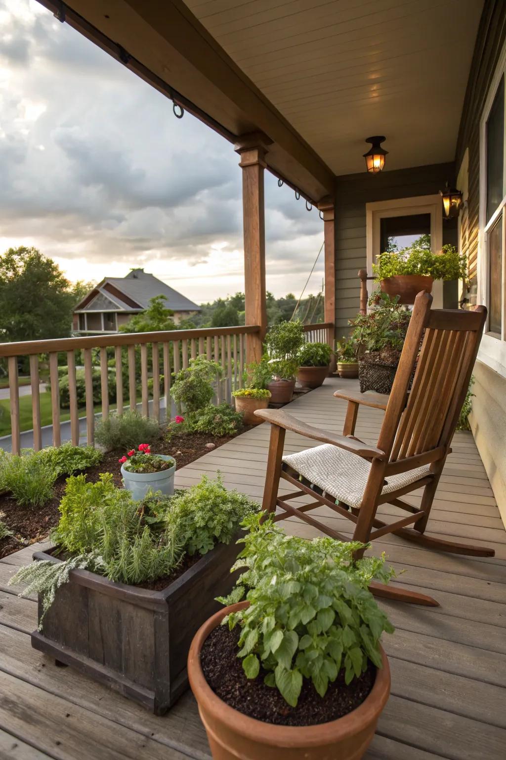 A verdant corner for refreshing air and unwinding.