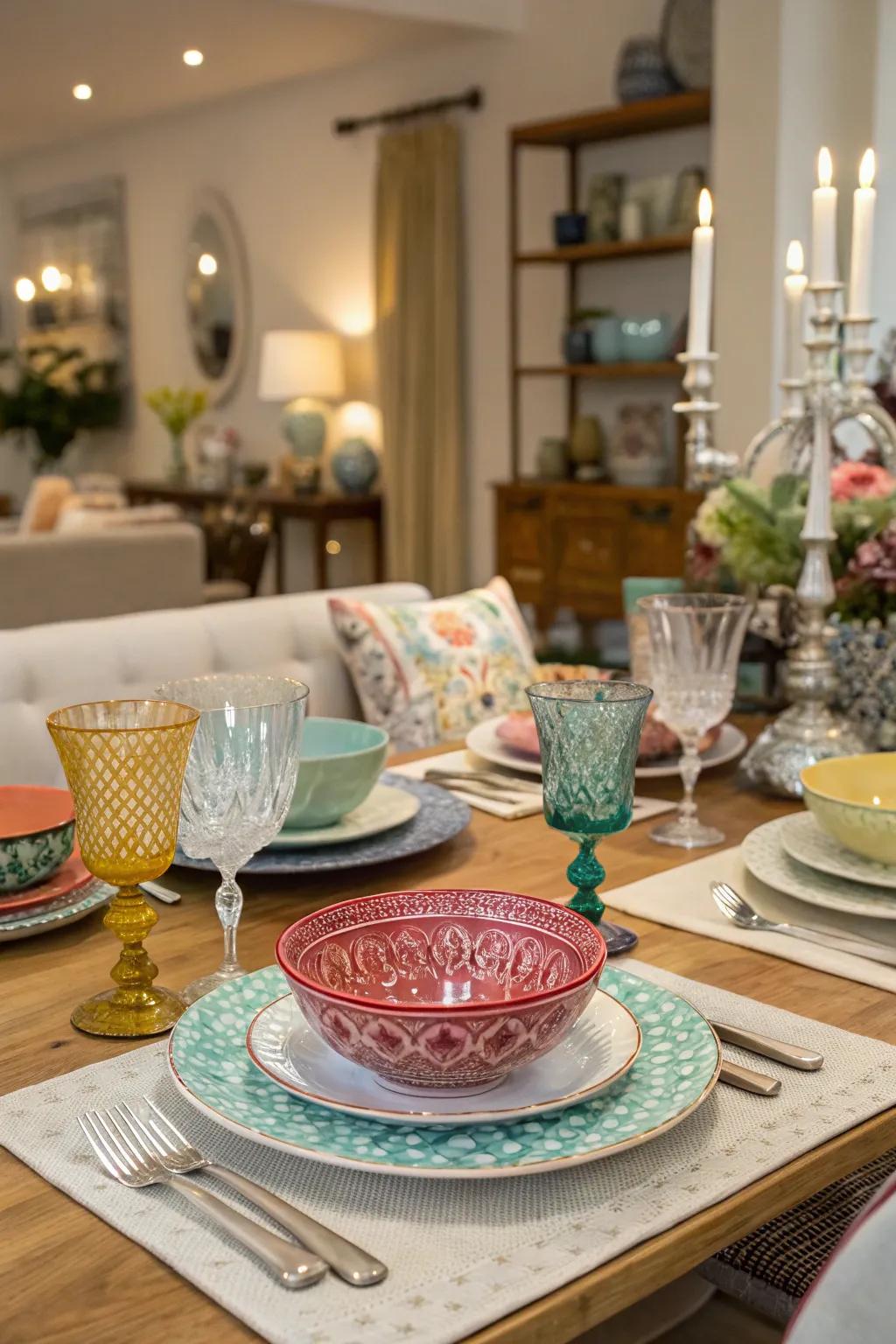 An innovative fusion of vintage and modern tableware aesthetics.