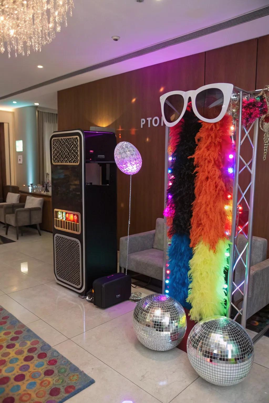 A photography station with accessories adds amusement and generates enduring recollections.