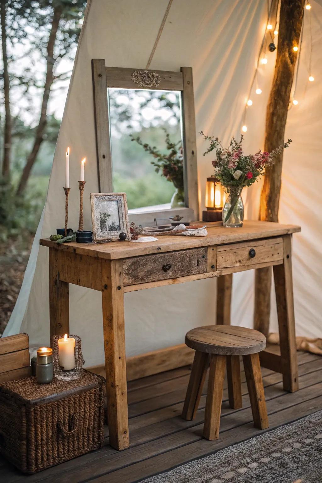 Infuse your area with rustic charm and sustainable style.