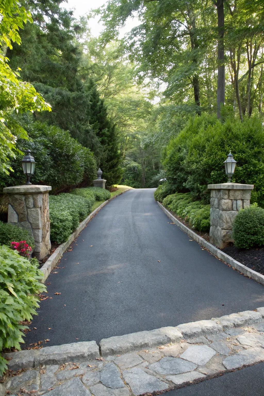 Decorative borders can imbue your path with a polished and sophisticated presence.