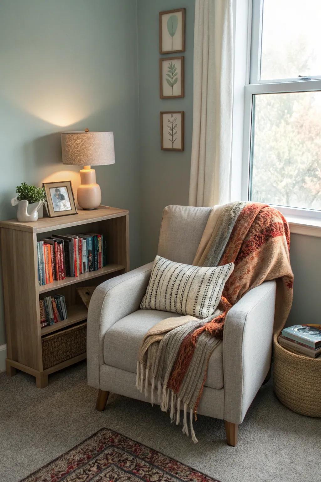 A Nook just for reading offers ones personalized retreat.