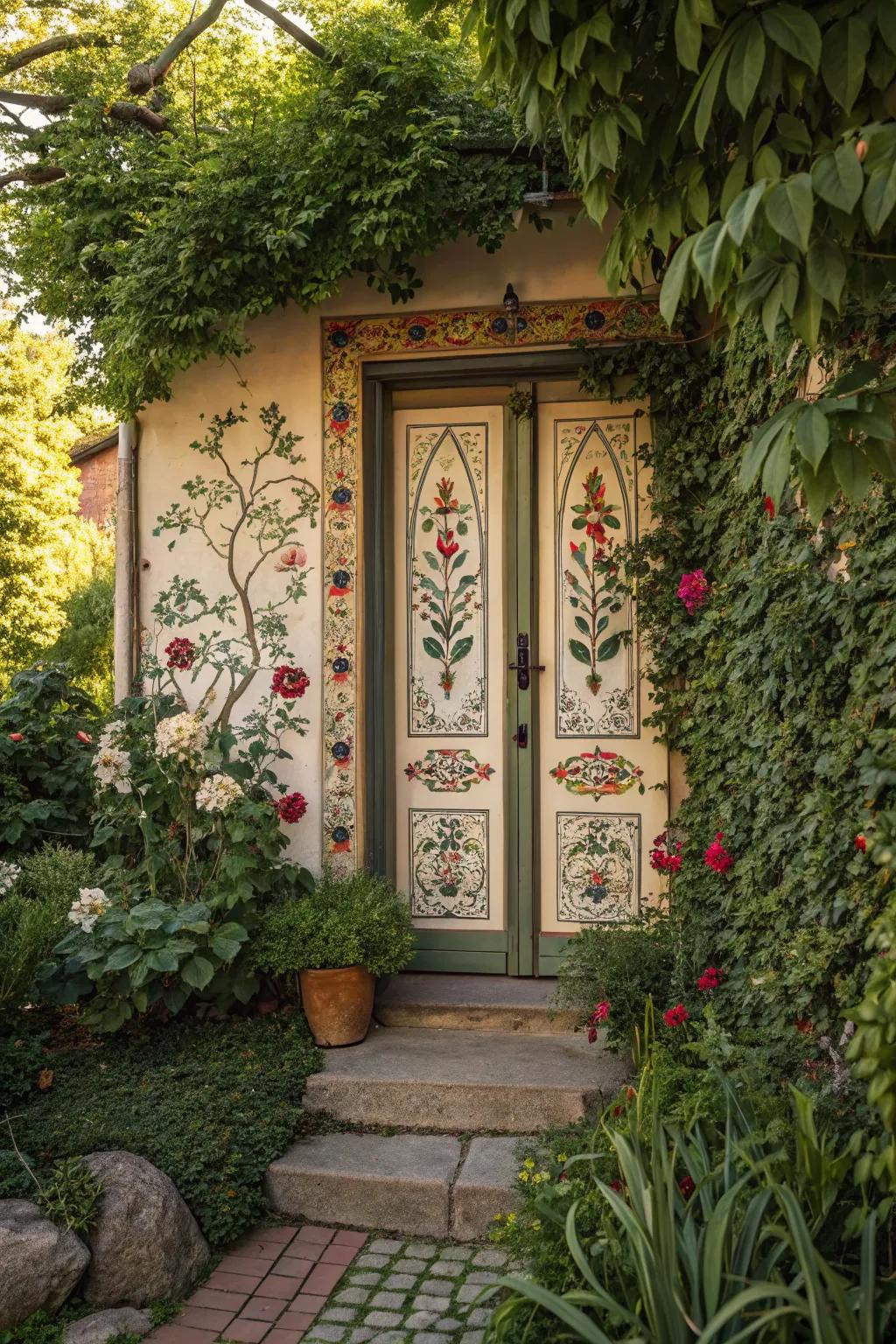 Botanical motifs and verdure infuse an inherent impression.