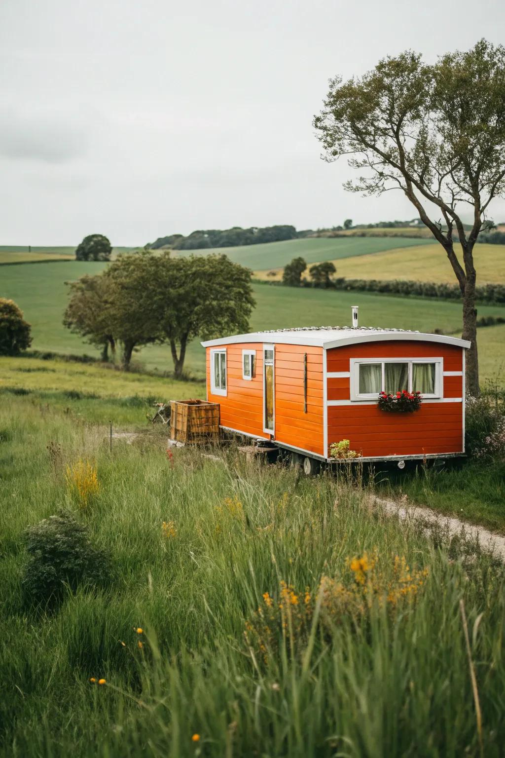 Country sunset introduces comfort and distinctiveness to your dwelling.