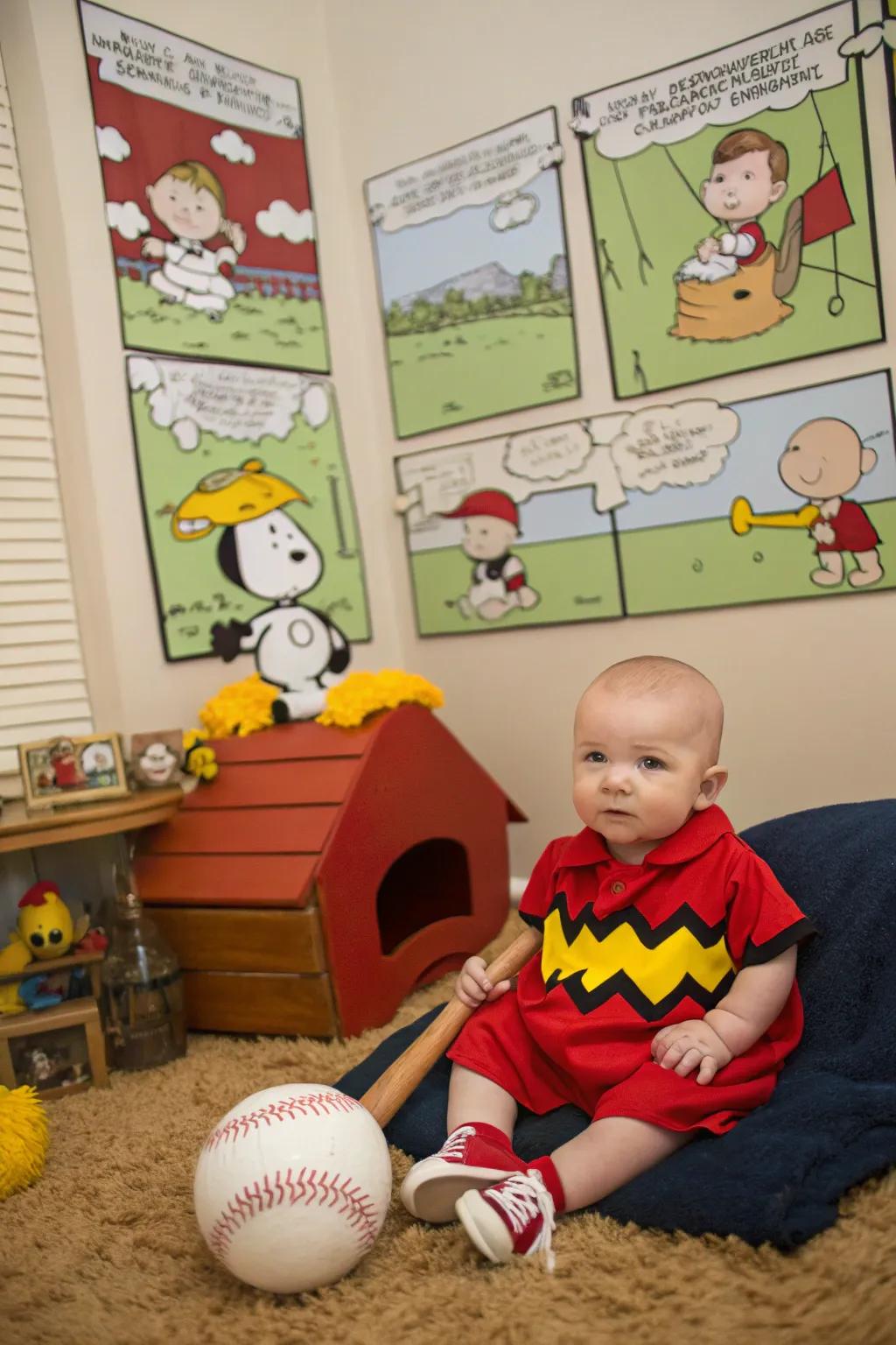 A nostalgic Charlie Brown costume for a timeless Halloween.
