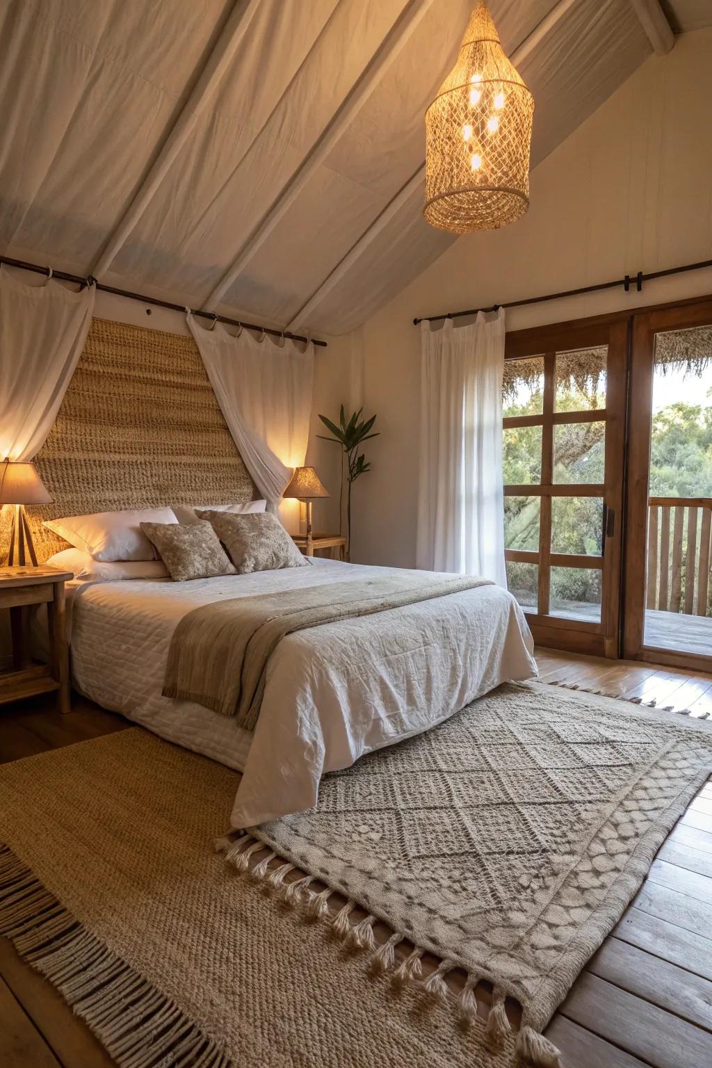 Embossed floor coverings add a tactile component that enriches the sensory experience of an area.