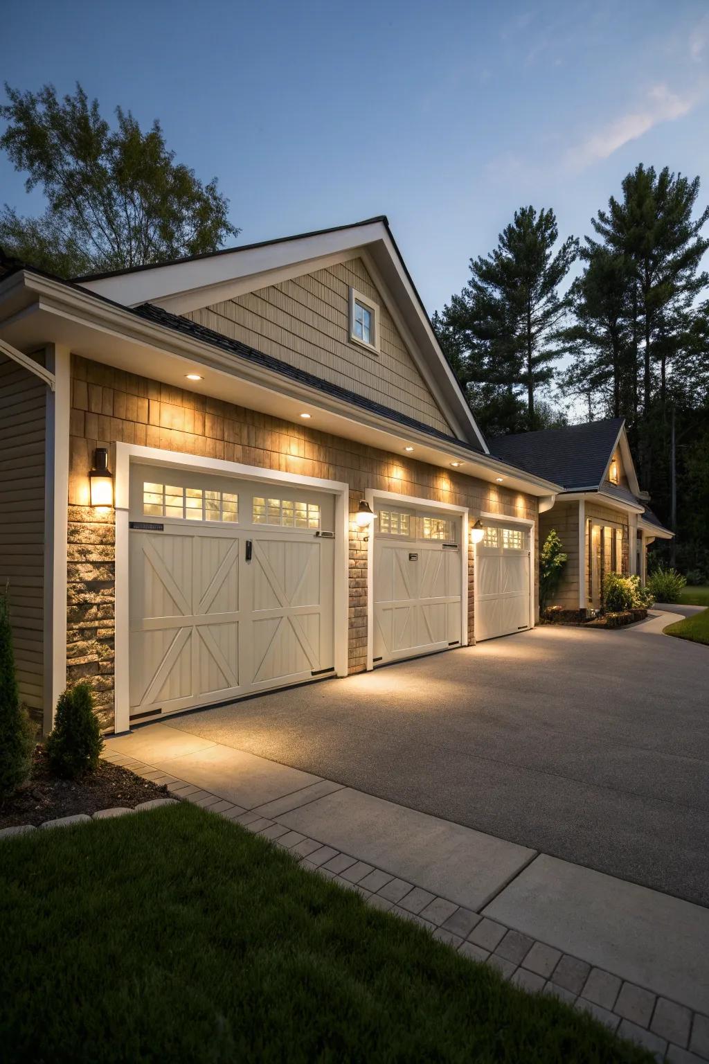 Varying edging breadths creating visual dynamism.