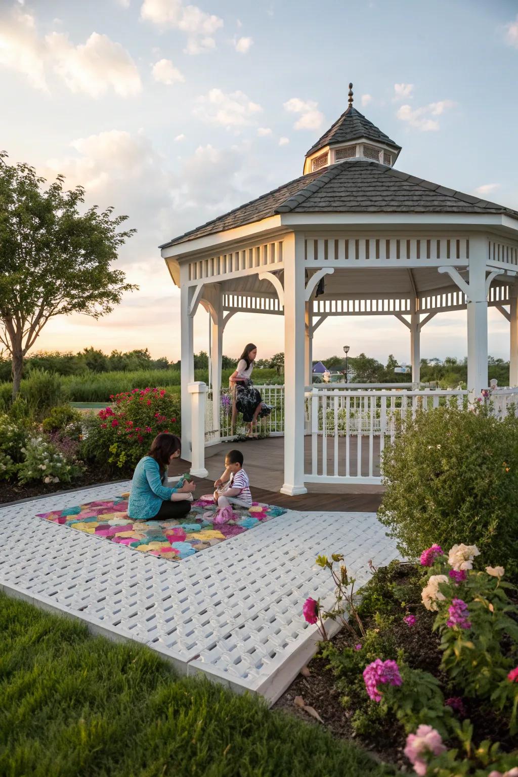 Merge amusement and utility with patterned pliable surfacing.
