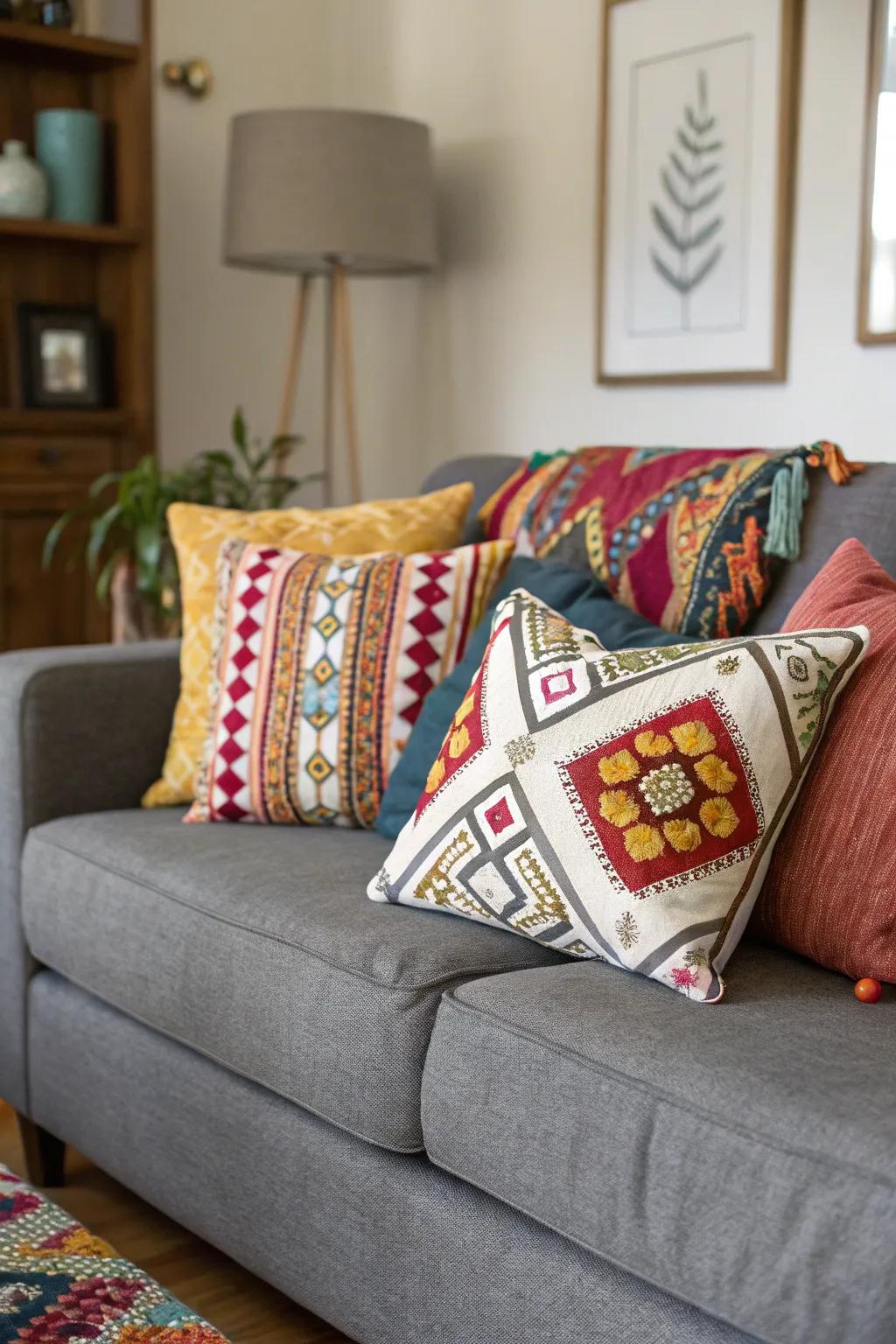 An eclectic mix showcases personal style and creativity.