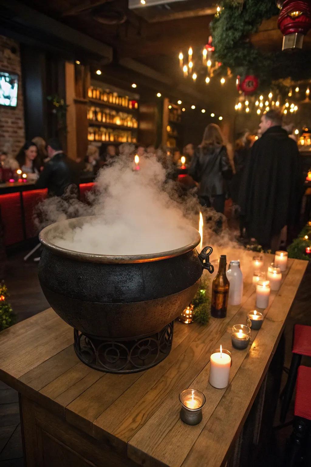 Present beverages with a bewitching alteration.