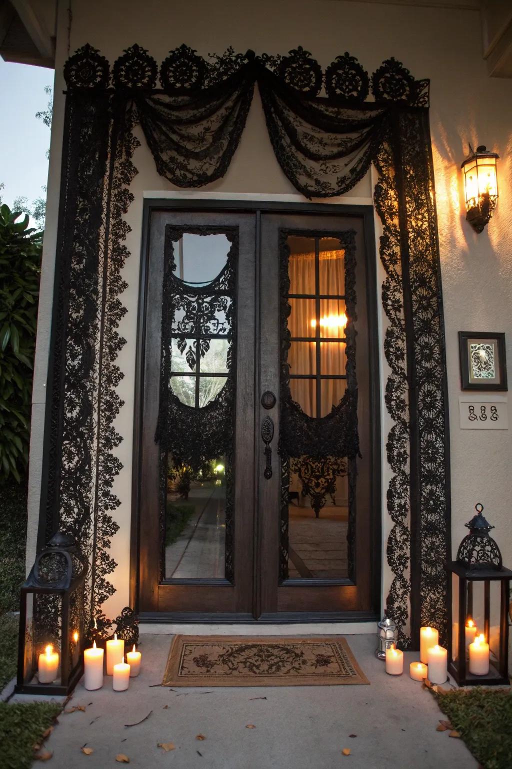 Gothic elegance brings a sophisticated touch to Halloween décor.