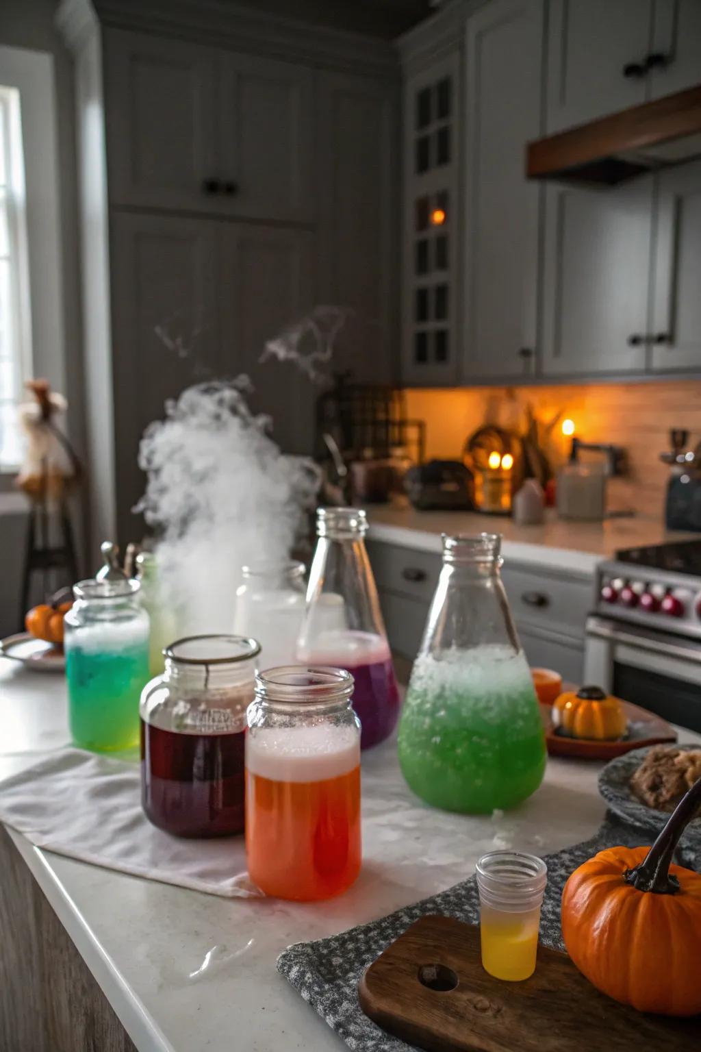 Explore spooky scientific trials for an amusing alteration.