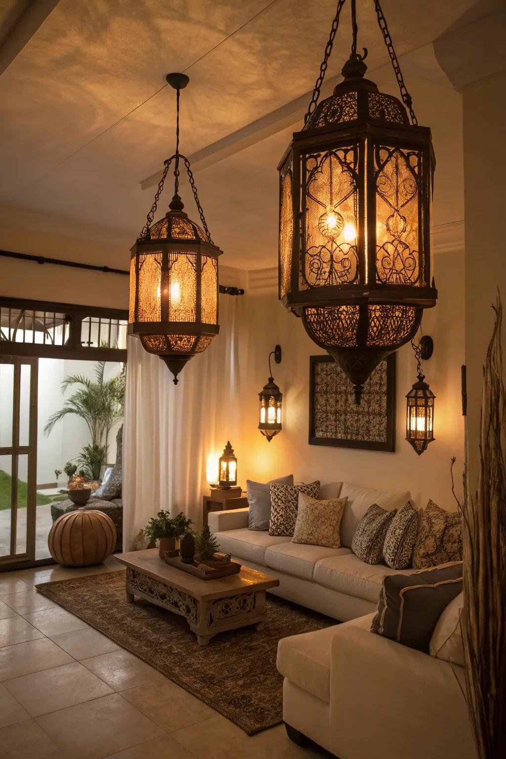 Lamps add exotic flair and a cozy atmosphere to your dwelling.