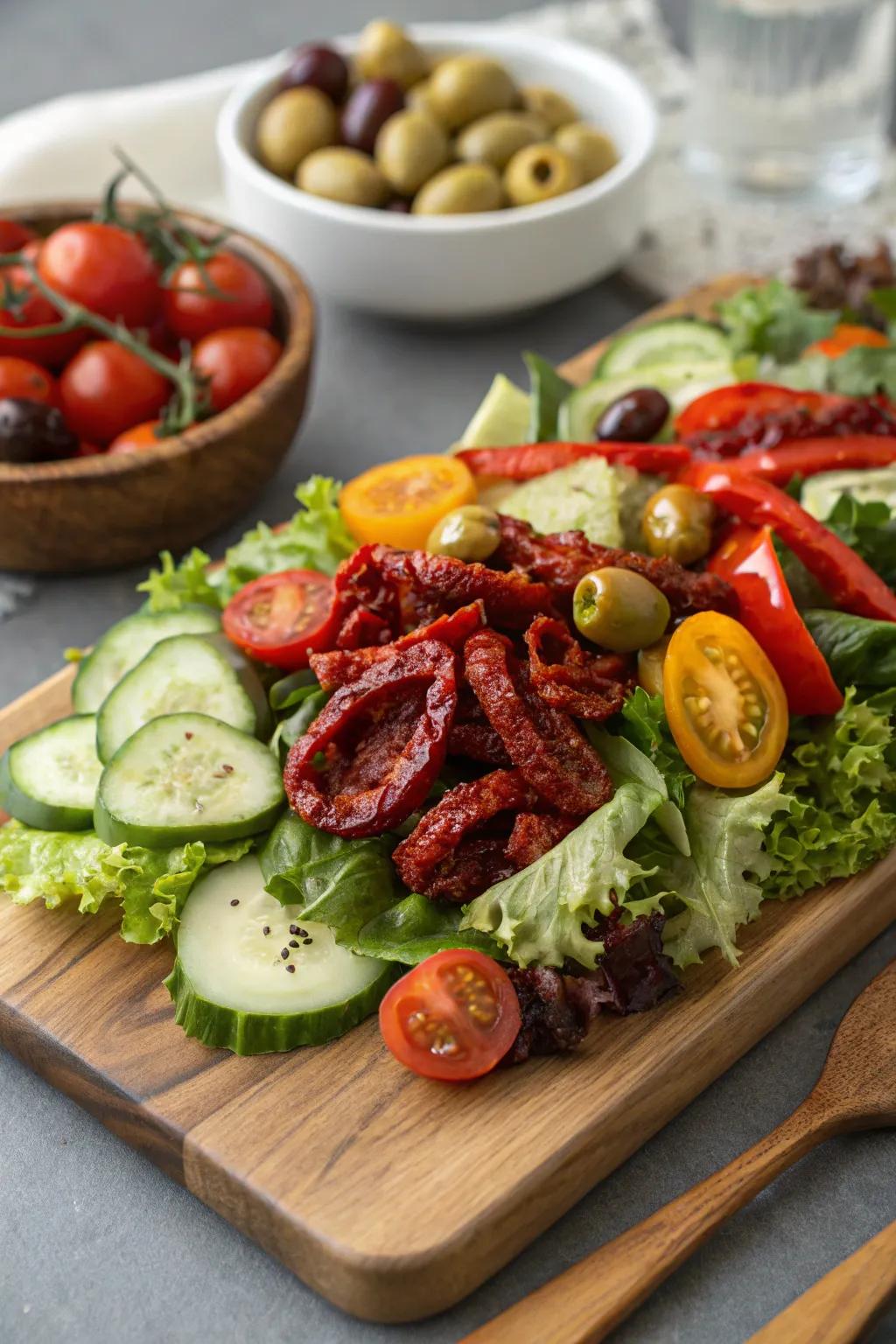 Global tastes improve your salad bar.