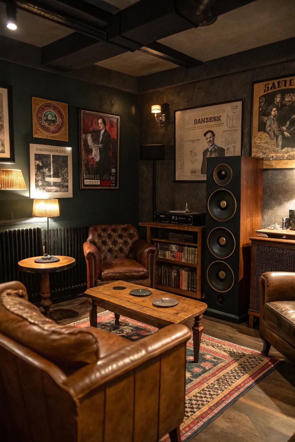 A hidden audio system ensures the perfect musical atmosphere.