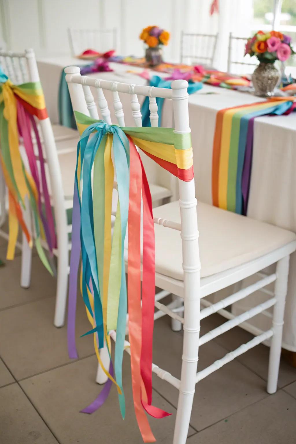 Bestow furniture a celebratory revamp with ribbons.