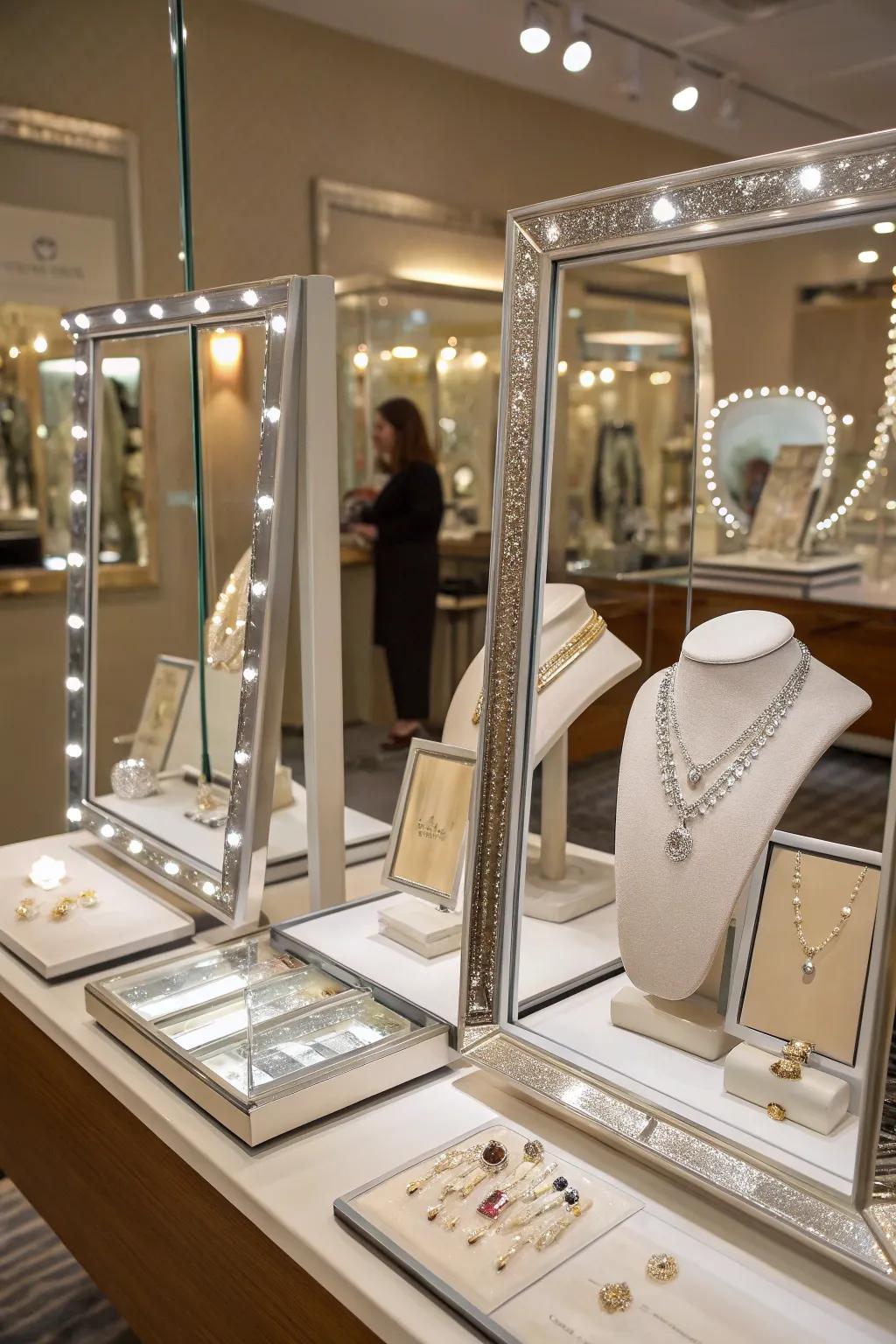 Encourage interaction and exploration with thoughtfully positioned mirrors.