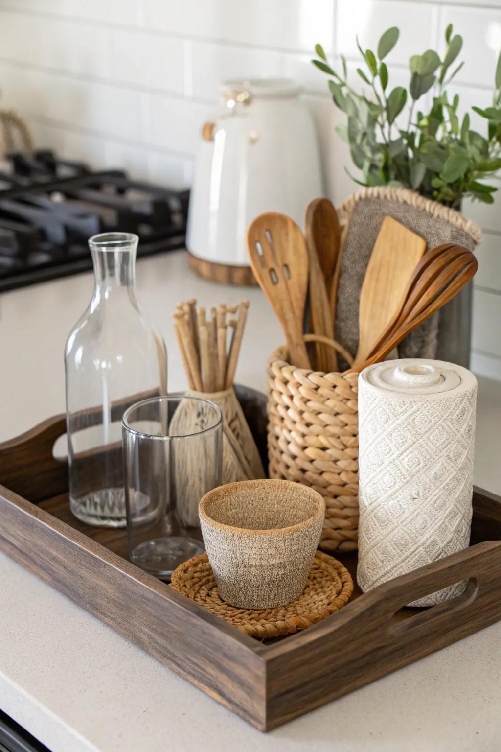 An eclectic tactile amalgamation imports profundity throughout the compositional layout.