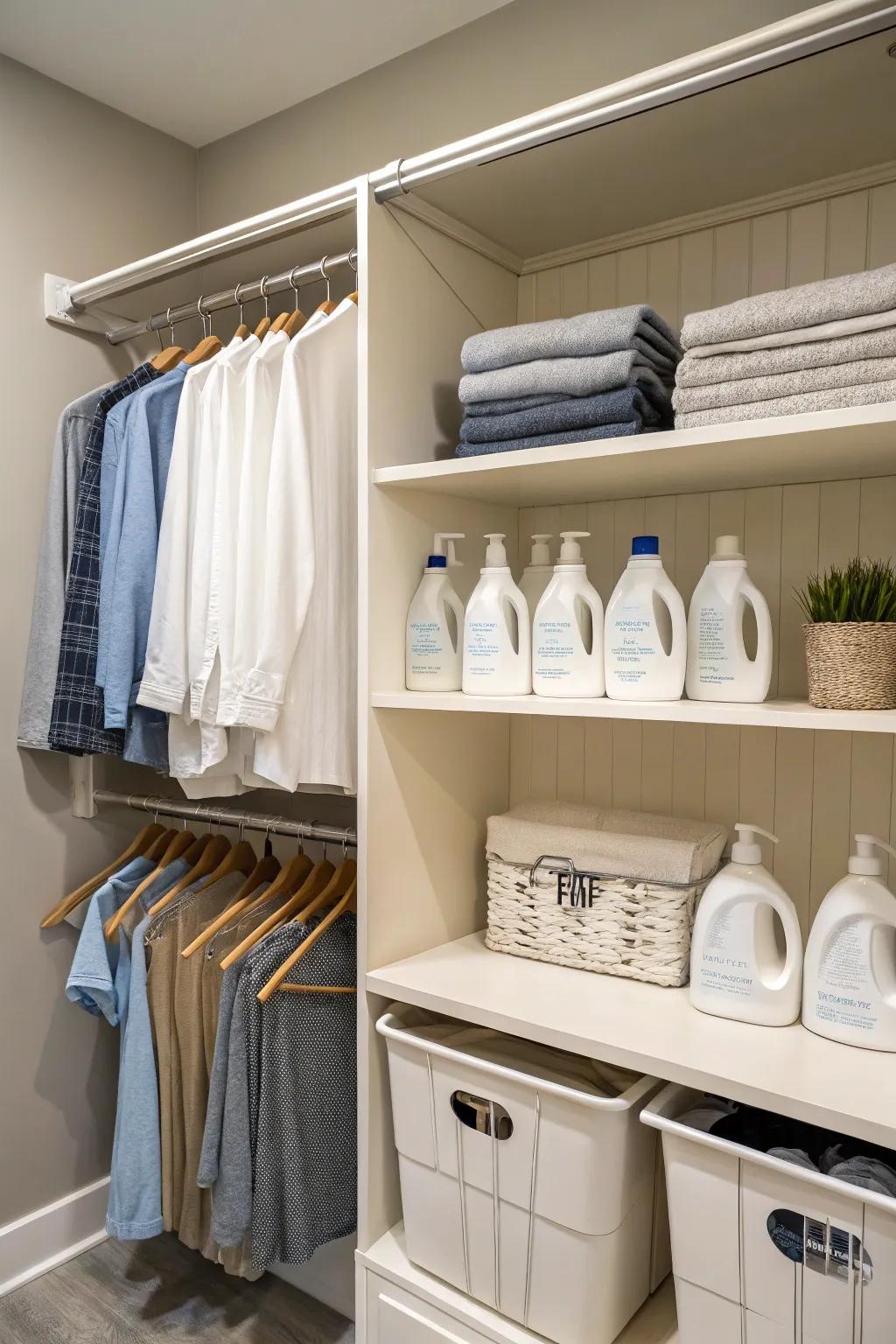 An all-inclusive laundry area that provides the best possible organization.