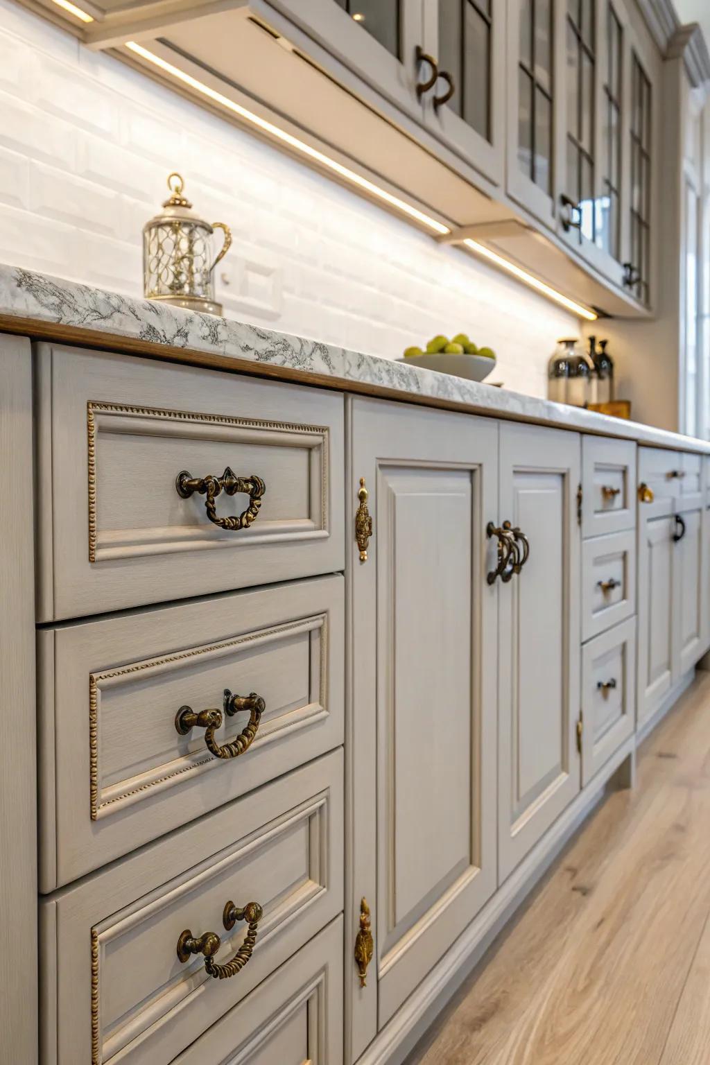 Relic hardware conveys character and nostalgia.