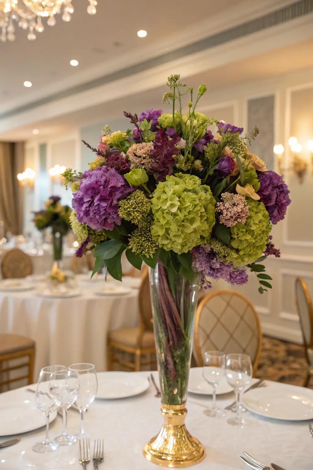 Brighten any area with colorful blossom arrangements.