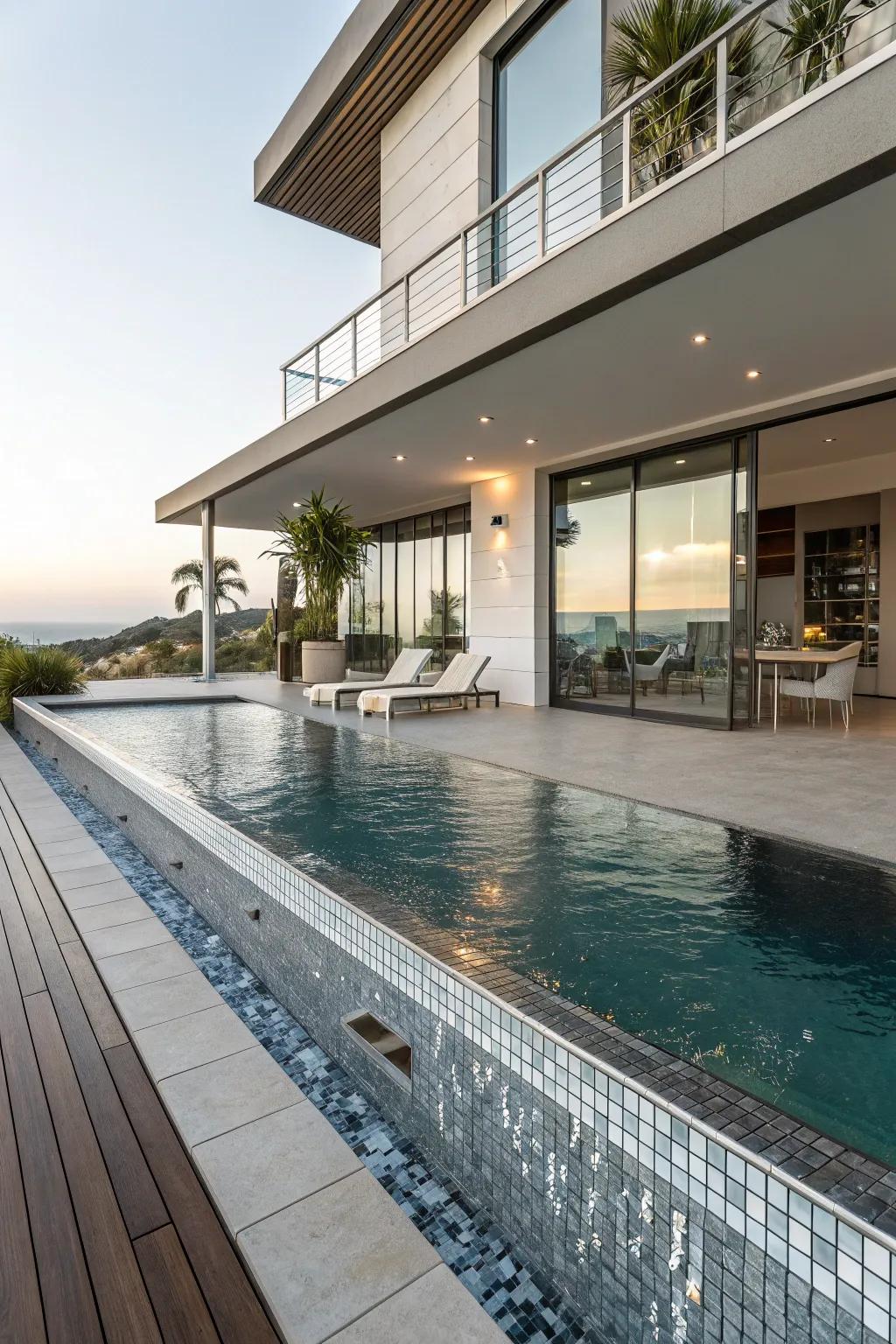 Metallic accents exude luxury and allure.