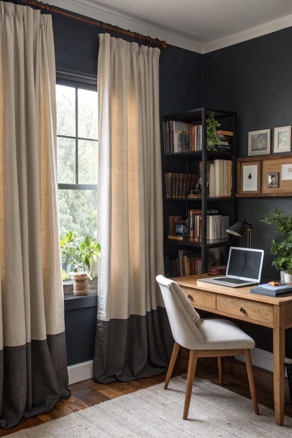 Layered window designs enhance depth, light, and privacy.