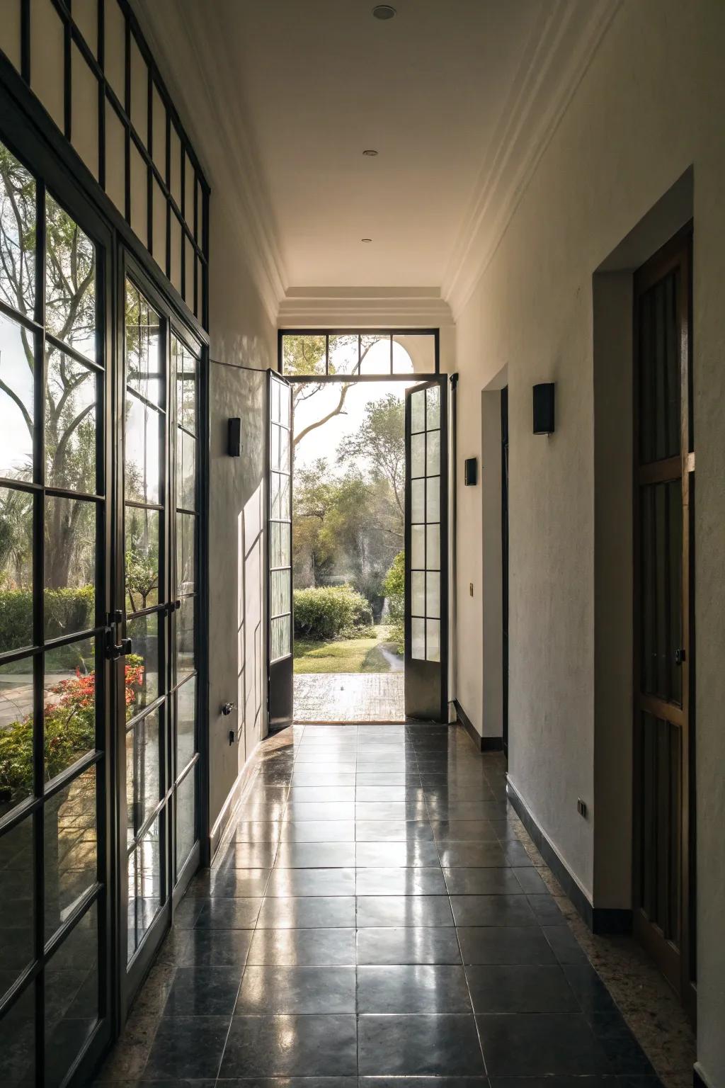 Vitreous aspects can facilitate brightness to diffuse through a constricted entryway, fabricating a brighter location.