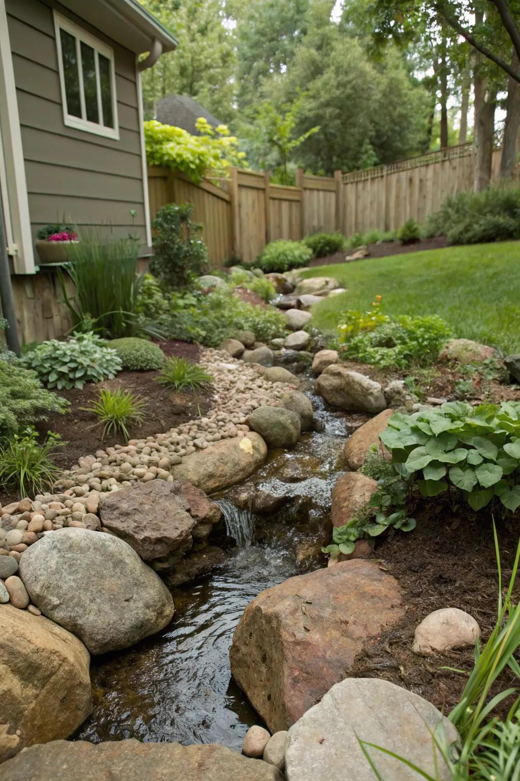 A concealed origin stream design adding a magical charm.