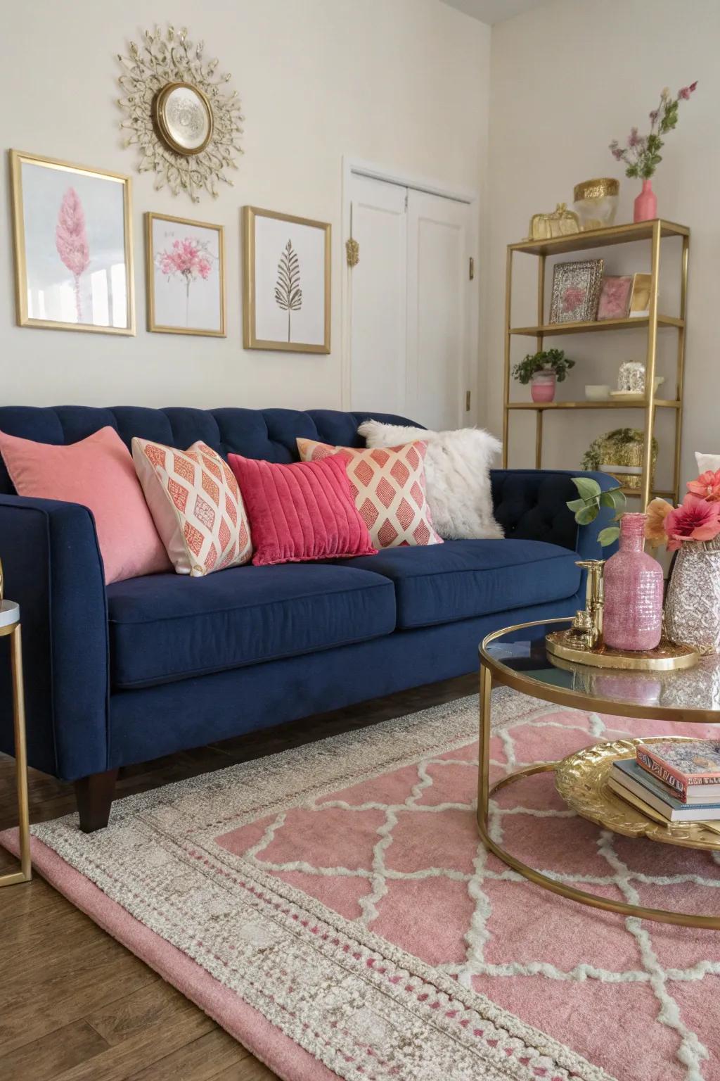 Marine furniture sets a robust base for rose features.